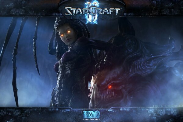 La ragazza con il mostro del gioco StarCraft