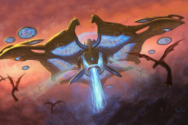 Illustration de l art de la peinture starcraft