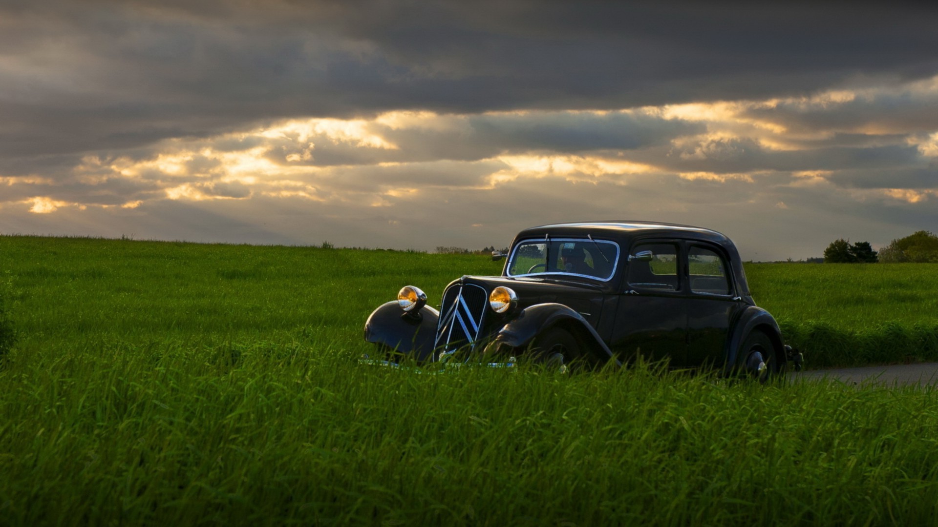 retro cars grass landscape field vehicle agriculture hayfield grassland sky car farm