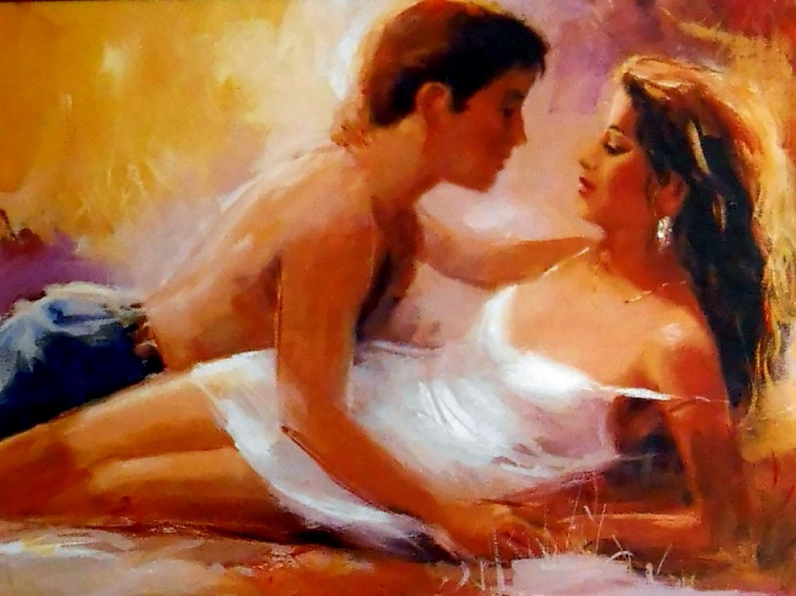 couples amoureux peinture art flou créativité nourriture