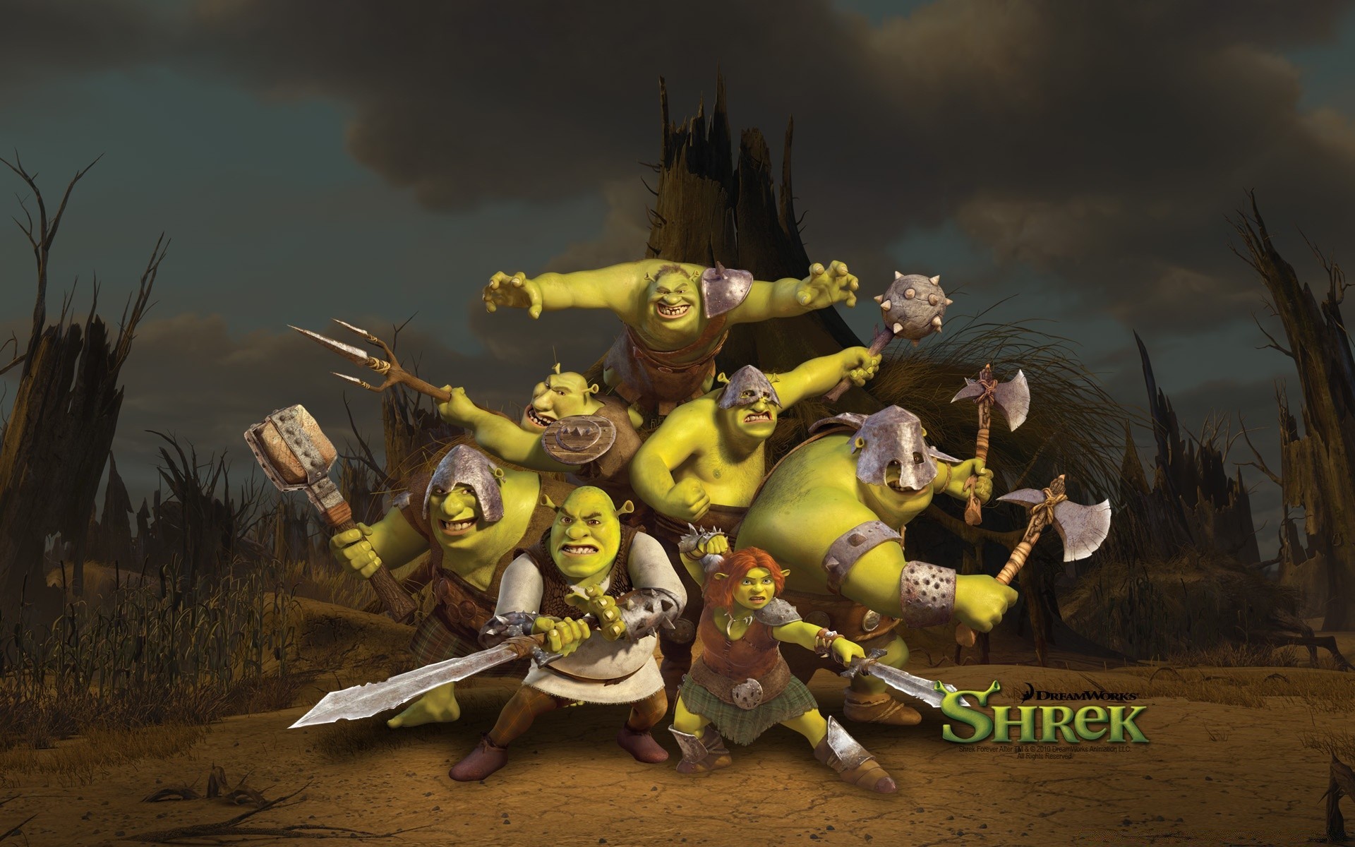 shrek grupo adulto concurso hombre desgaste