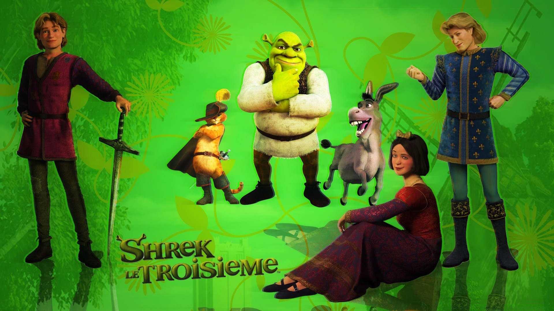 shrek muzyka człowiek film ilustracja nosić