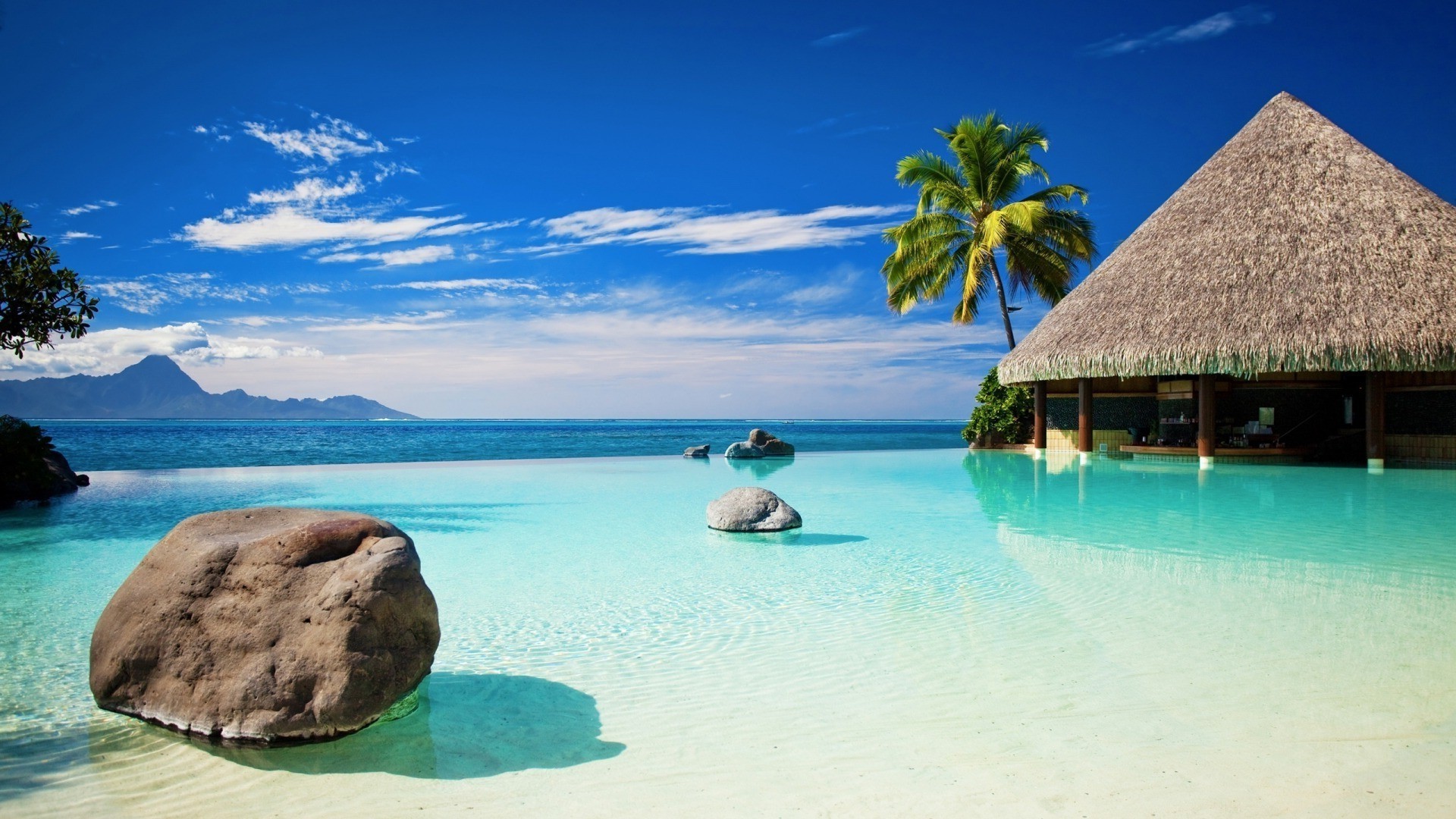 meer und ozean insel tropisch strand reisen idylle wasser meer exotisch resort ozean sand türkis paradies urlaub entspannung lagune landschaft sommer bucht meer