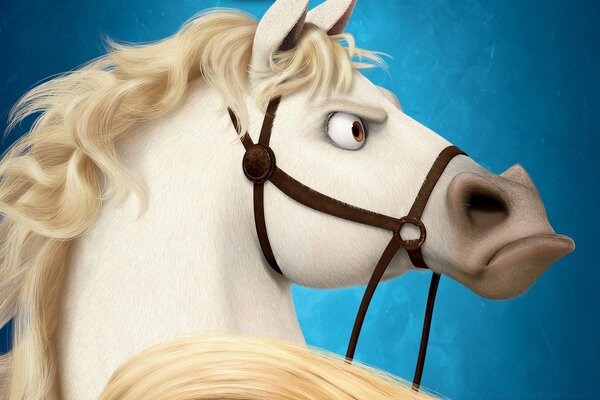 A beautiful horse from a cartoon