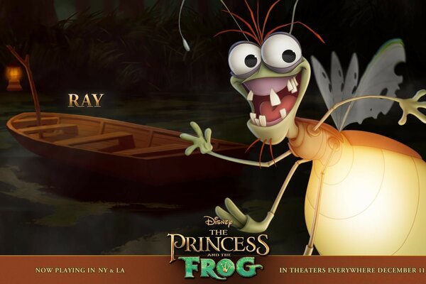El personaje y el juego de ordenador the princess and the frog