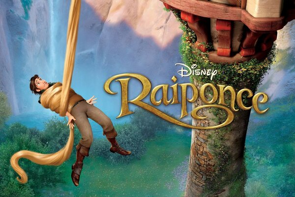 The title to the cartoon Rapunzel as art