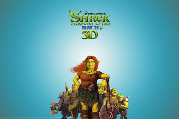 Fiona de Shrek al aire libre