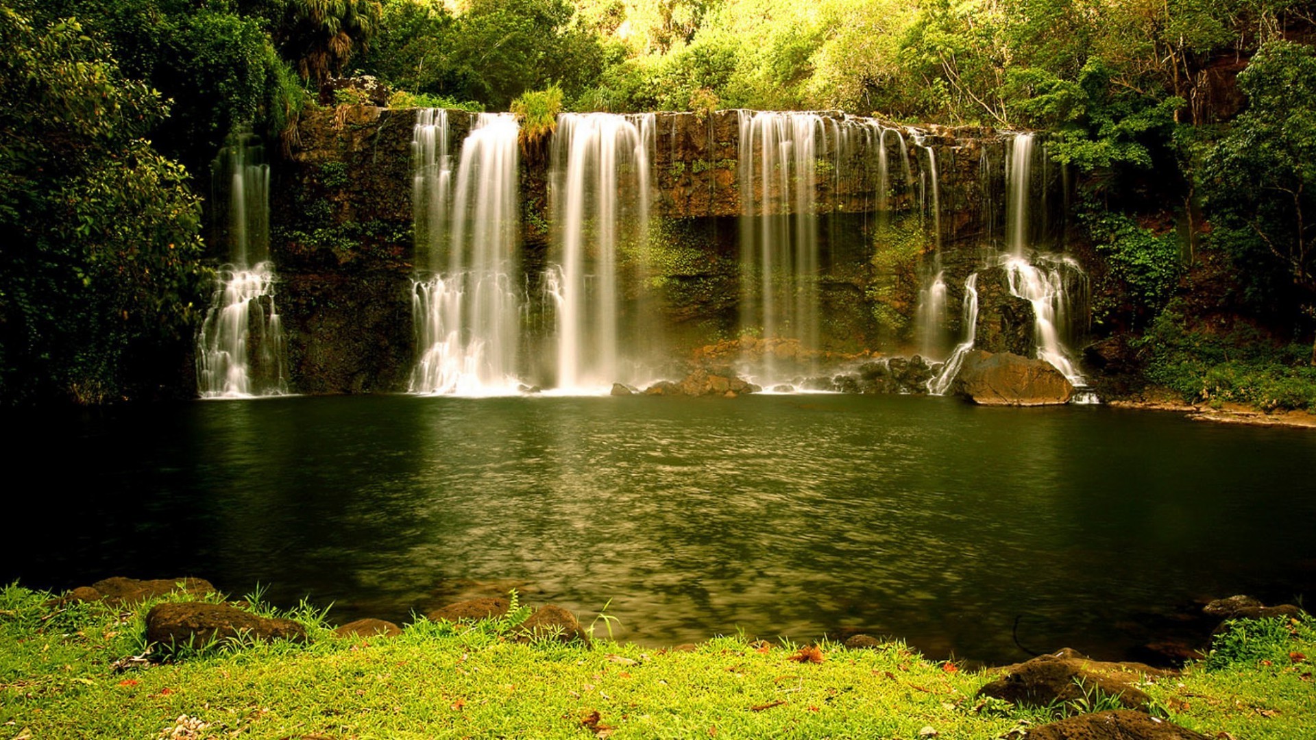 waterfalls water waterfall nature leaf river fall outdoors wet park summer travel stream wood splash cascade flow