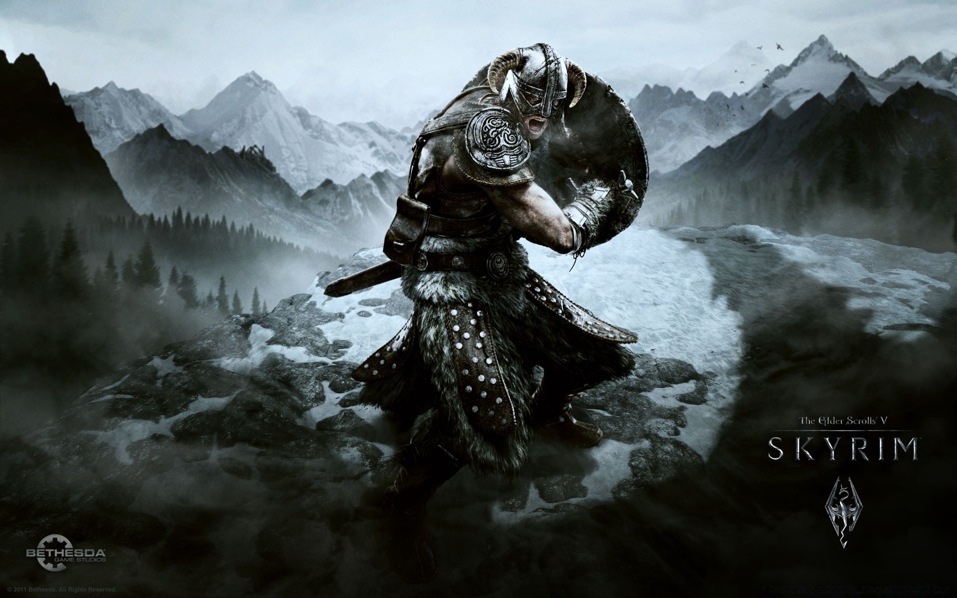 the elder scrolls neve all aperto montagna viaggi natura ghiaccio acqua inverno