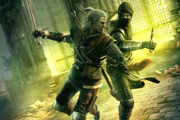 The witcher, Männer im Eins-gegen-Eins-kampf