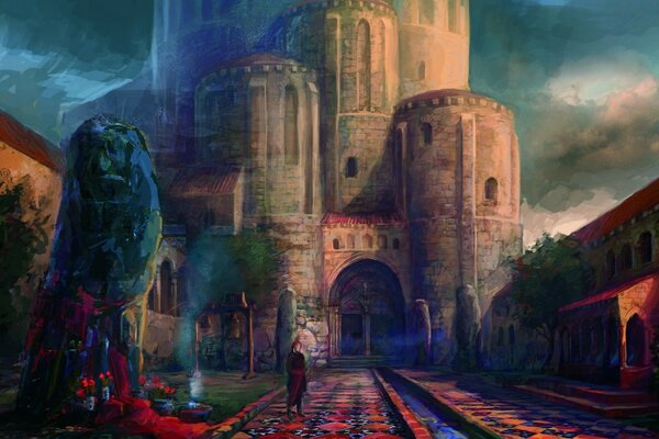 Religion dans la peinture The witcher, art en architecture