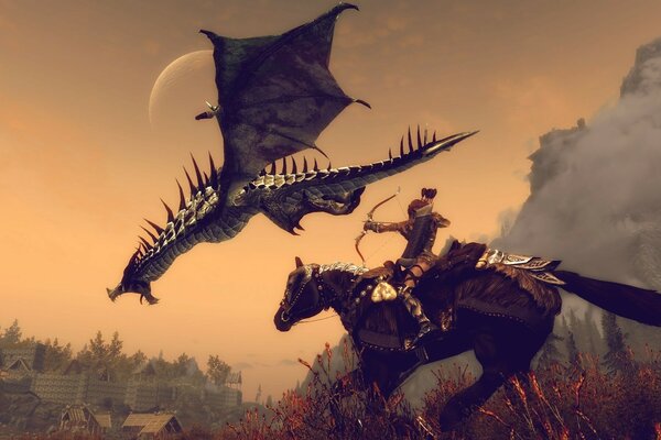 The elder scrolls, le cavalier et le dragon