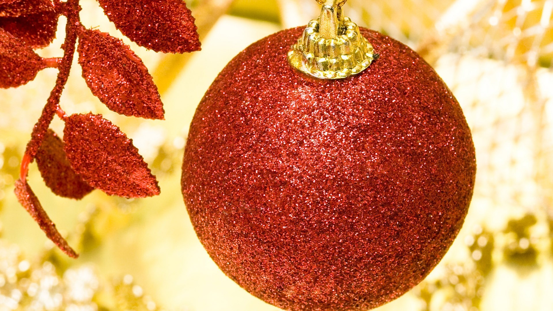 new year christmas winter decoration traditional ball celebration gold round desktop merry season food