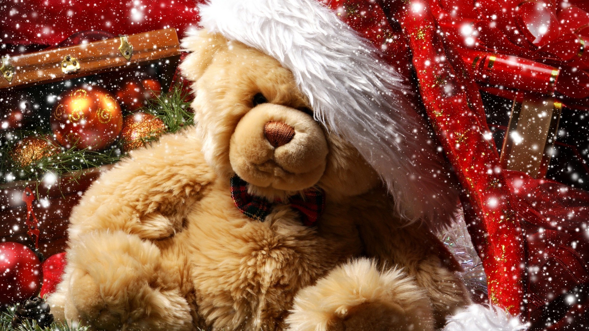 new year christmas winter celebration season decoration gift snow fur desktop traditional merry nature