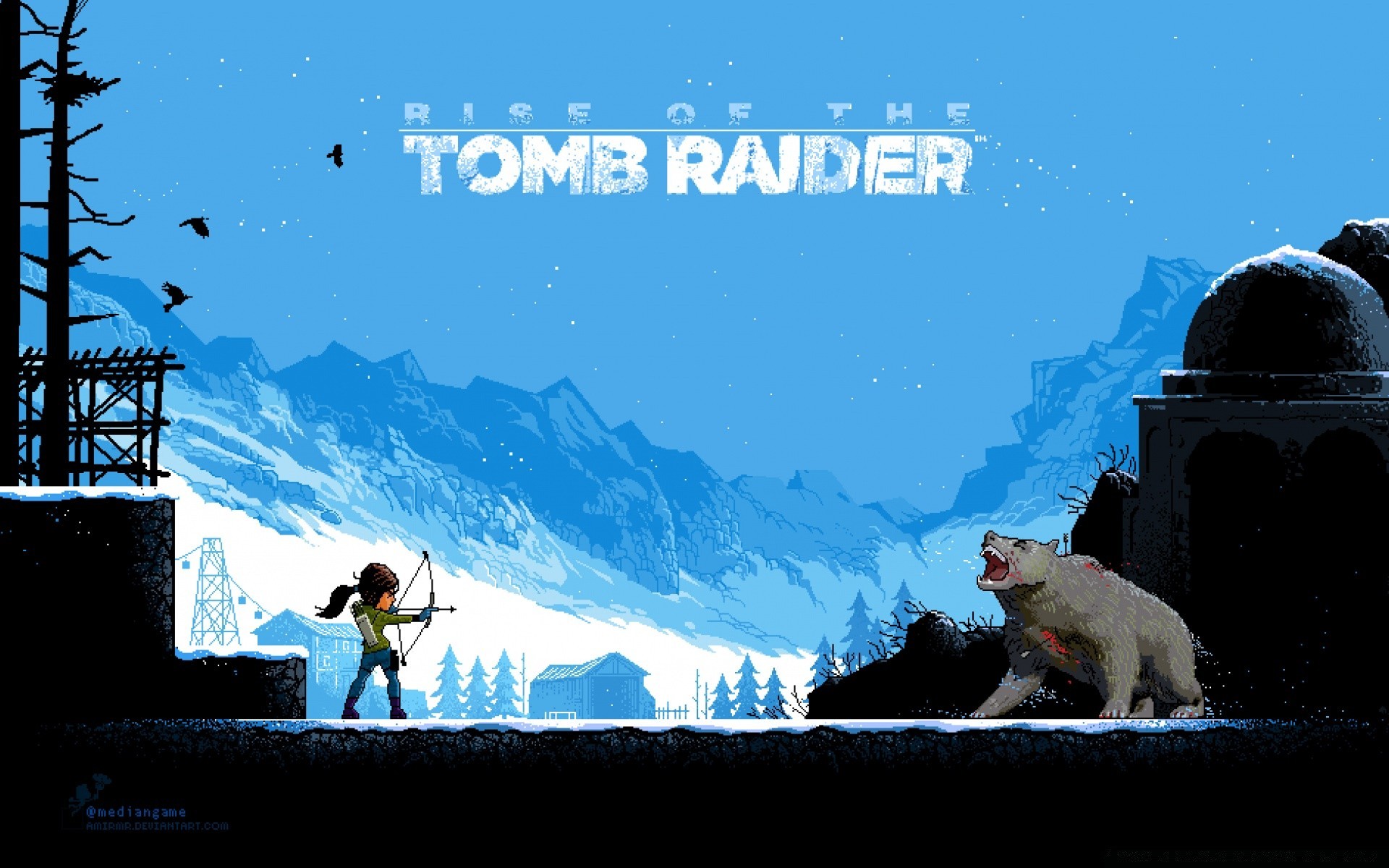 tomb raider nieve invierno montañas al aire libre solo paisaje viajes cielo