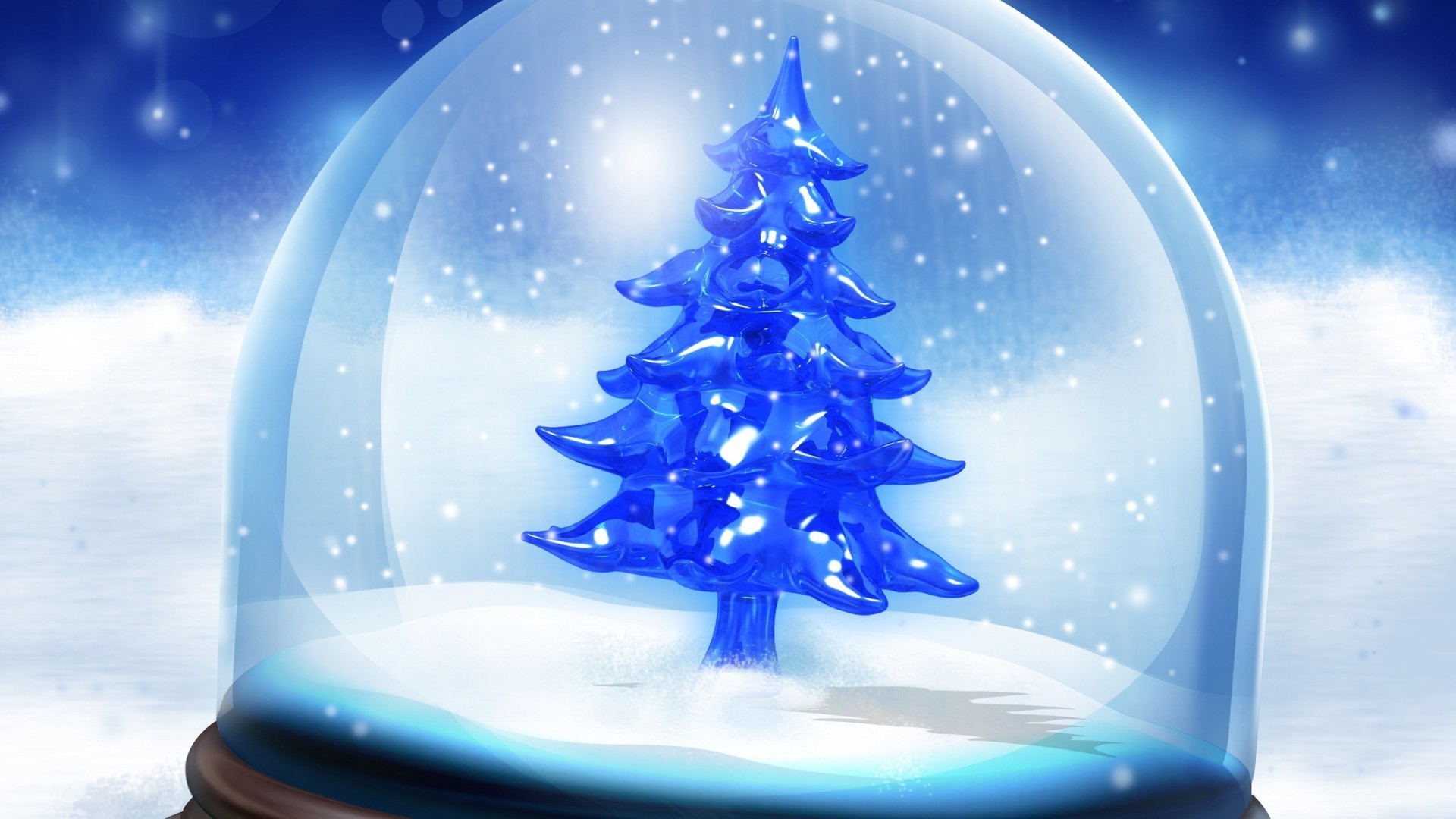 ano novo inverno natal neve floco de neve merry esfera bola frio planeta decoração lua temporada feriado luz ilustração brilha desktop céu árvore