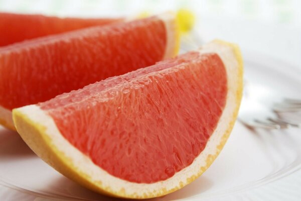 Frische, saftige, duftende Grapefruit