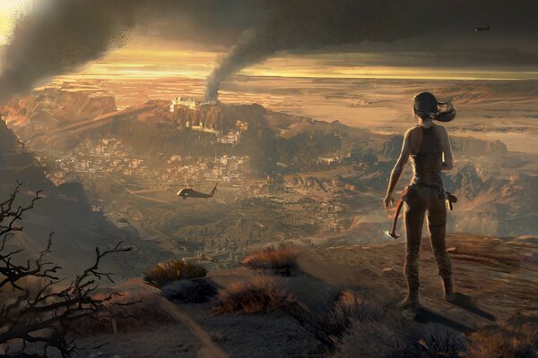 Illustrazione dal gioco per computer tomb raider