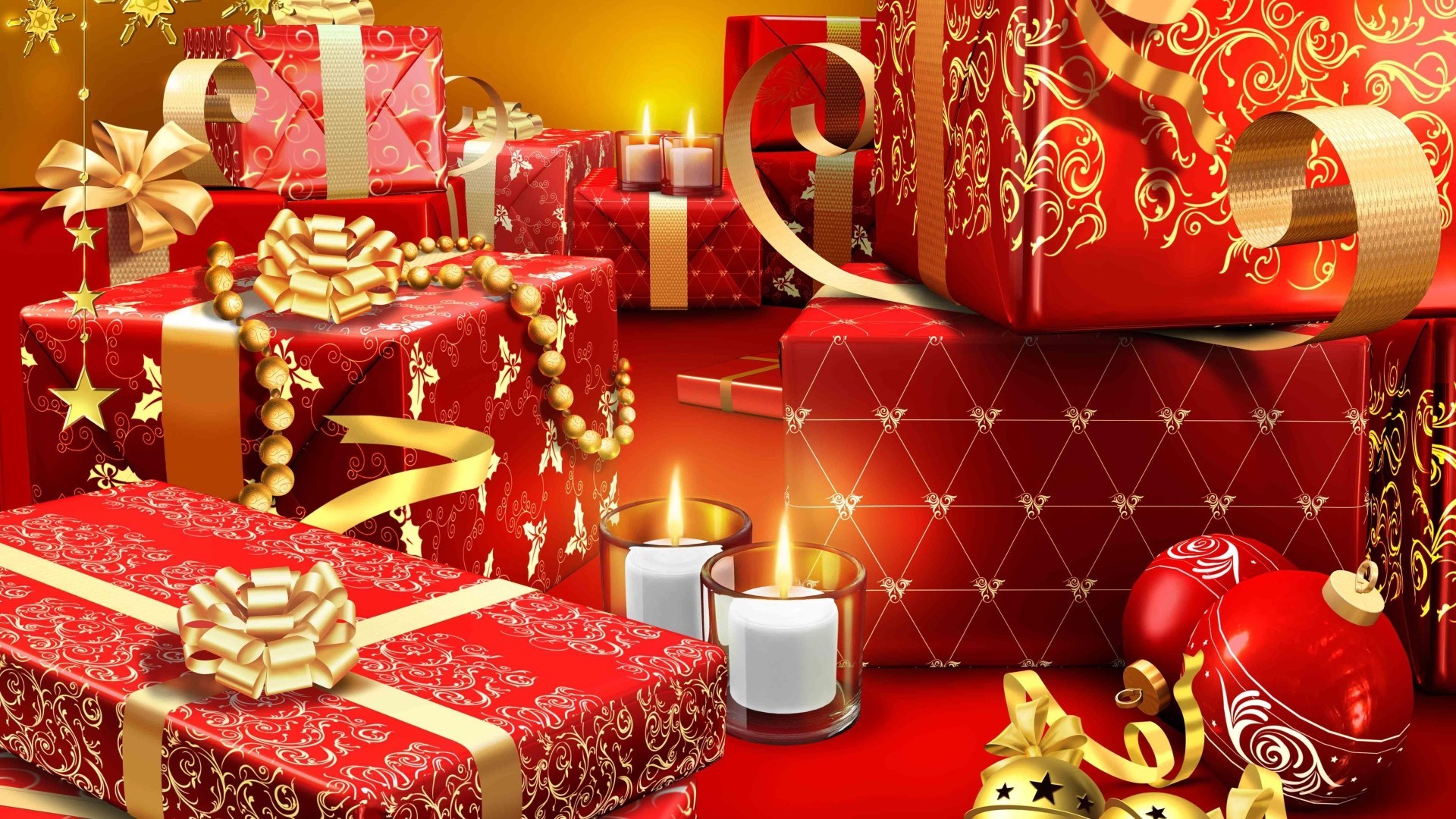 new year christmas decoration celebration interior design thread winter box gift ornate shining luxury gold surprise indoors bow birthday cozy furniture