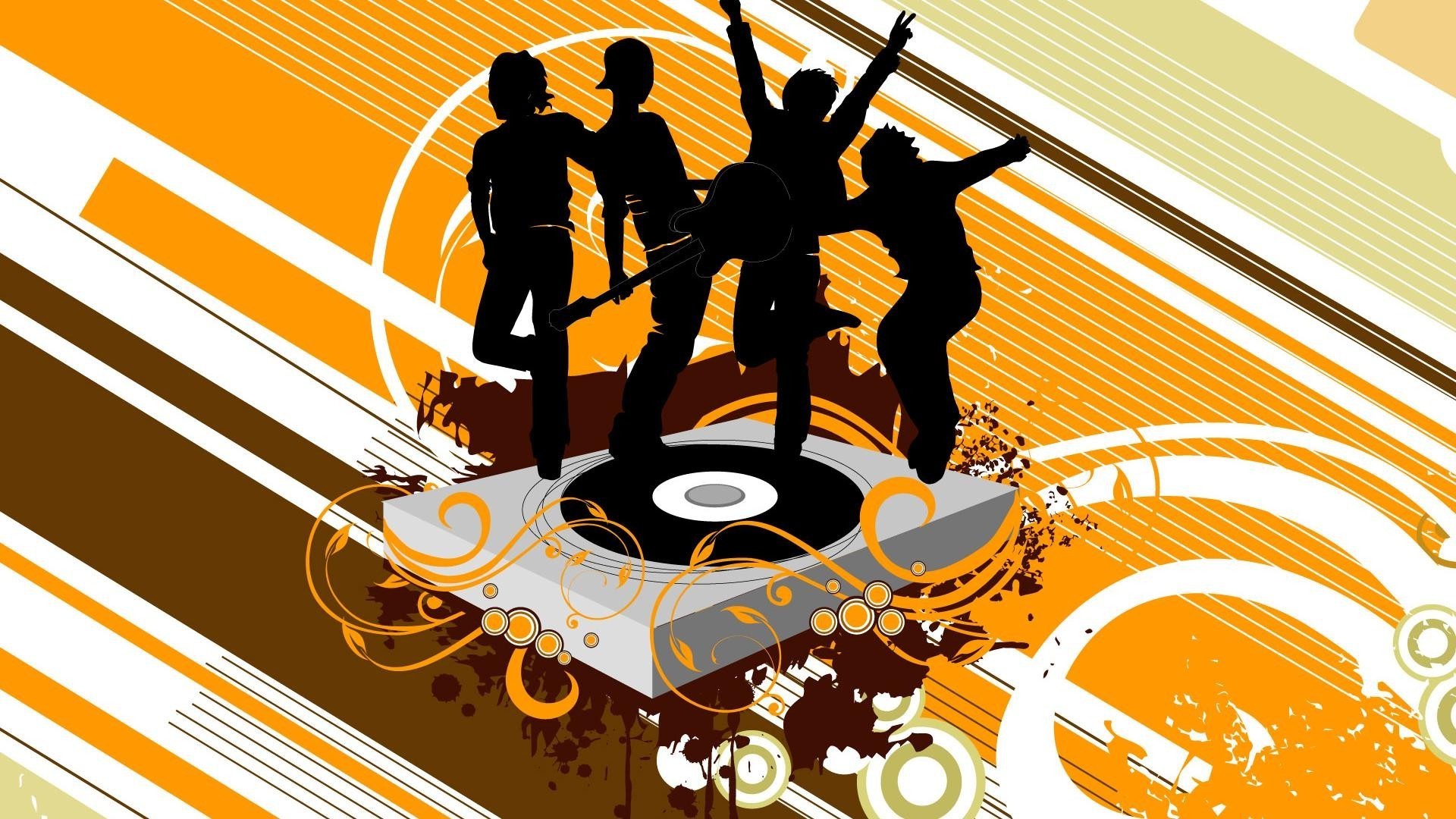 music illustration vector design silhouette desktop abstract man fun art graphic