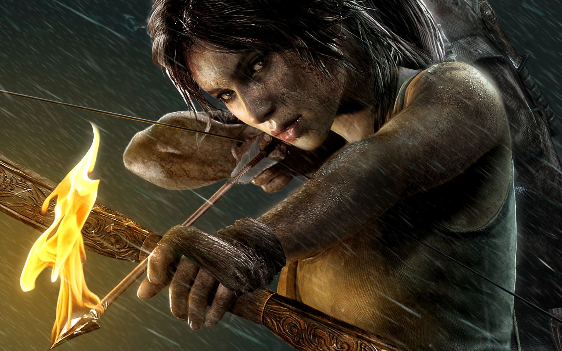 tomb raider donna da solo adulto scuro ritratto uomo