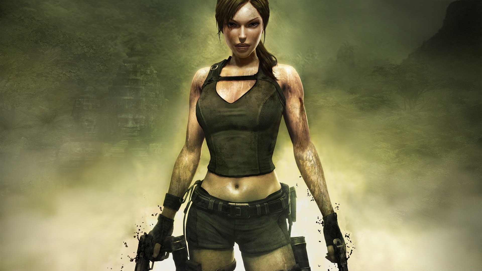 tomb raider adult one wear portrait woman strength model