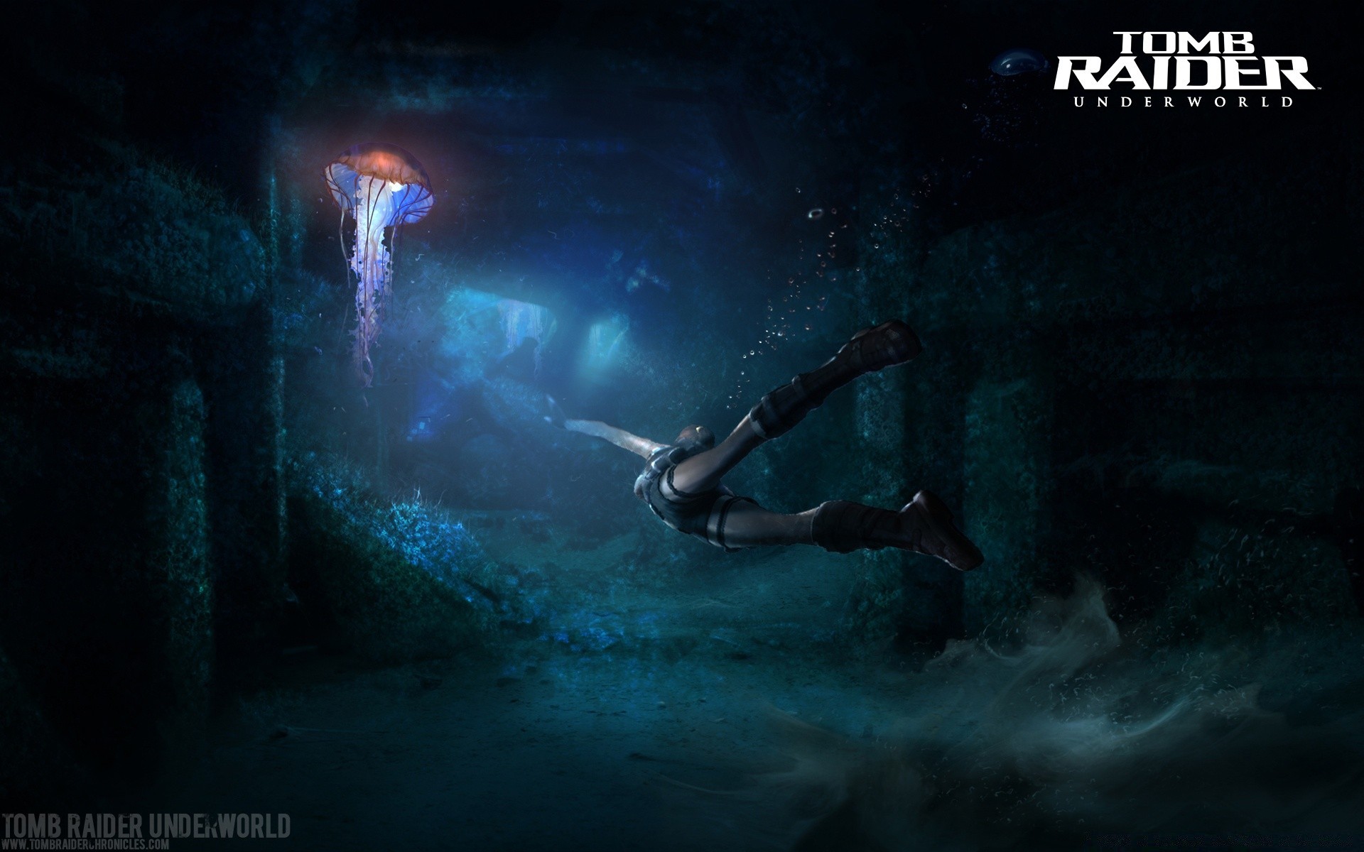 tomb raider underwater dark motion swimming outdoors horizontal danger indoors water exploration