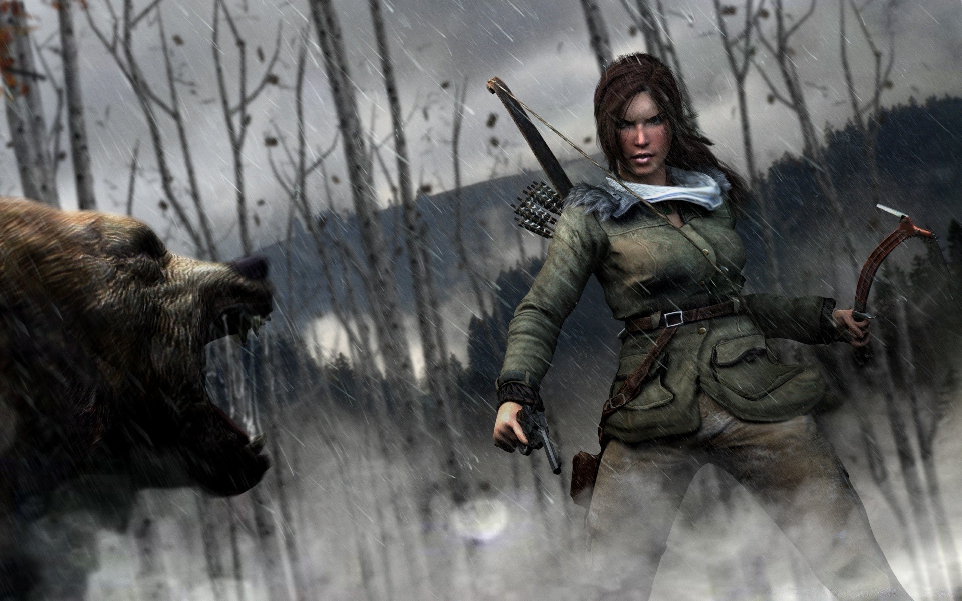 tomb raider winter kälte schnee allein erwachsener im freien schlacht