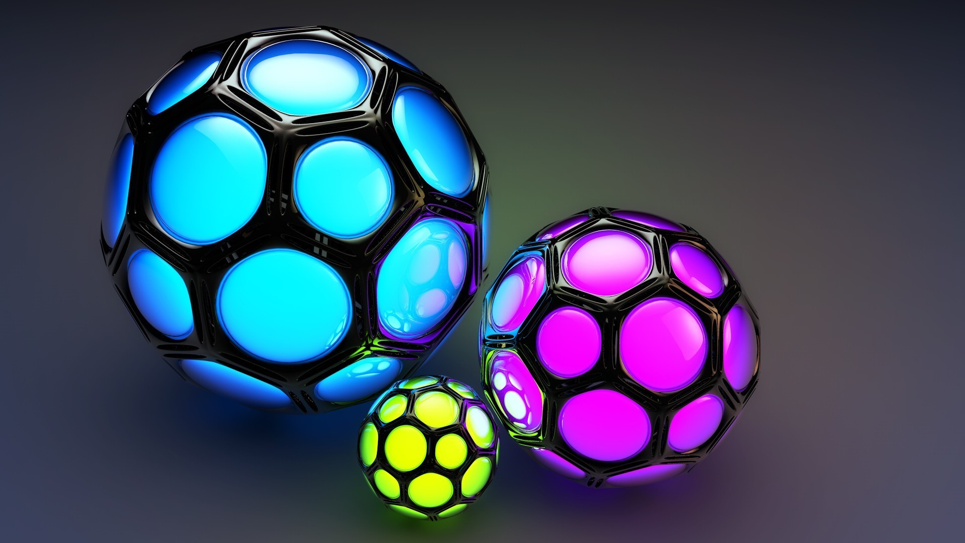 geometric shapes ball desktop sphere bright