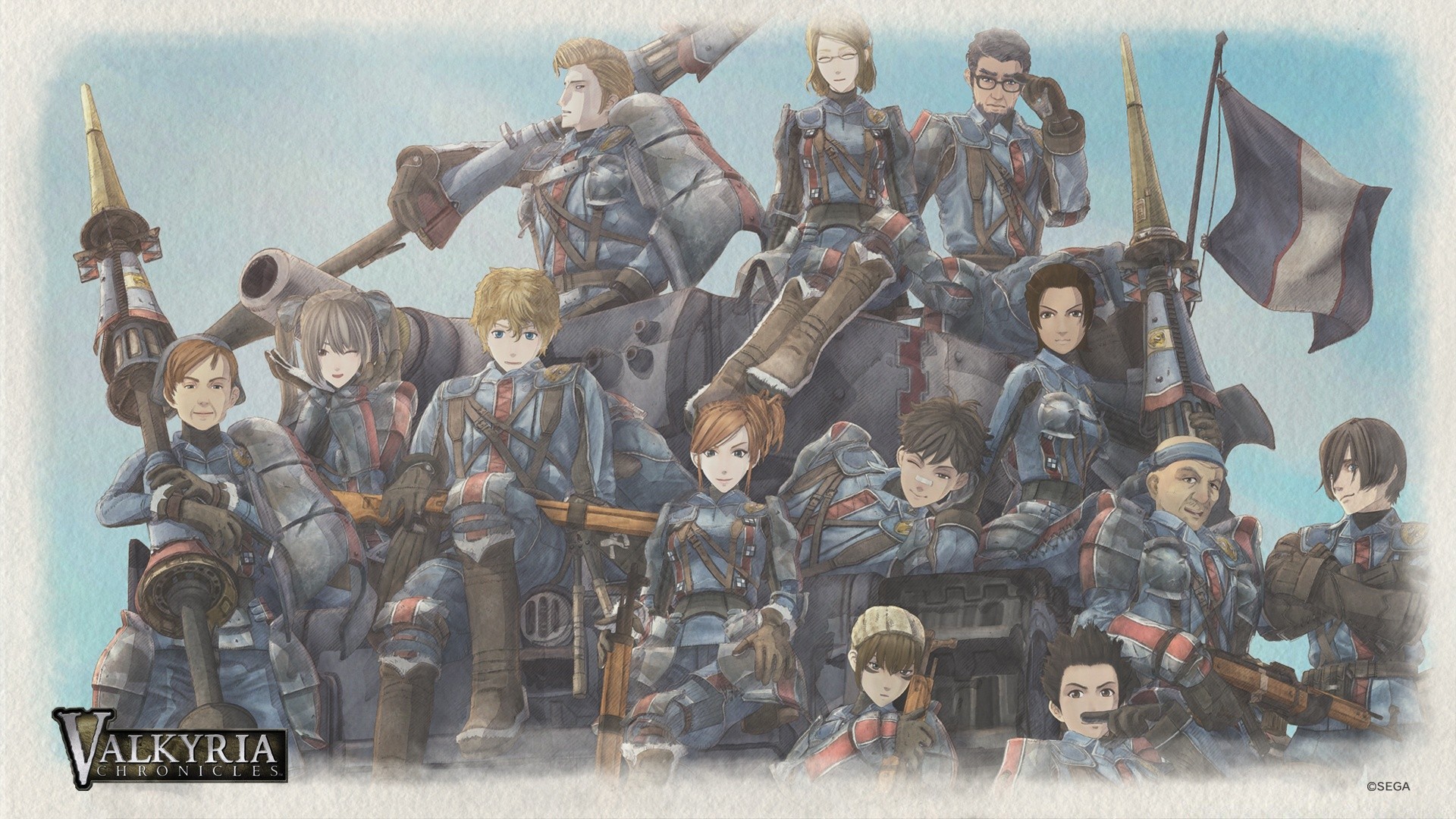 valkyria chronicles mann gruppe krieg soldat waffe kampf erwachsener armee militär viele kampf pistole kunst frau kind