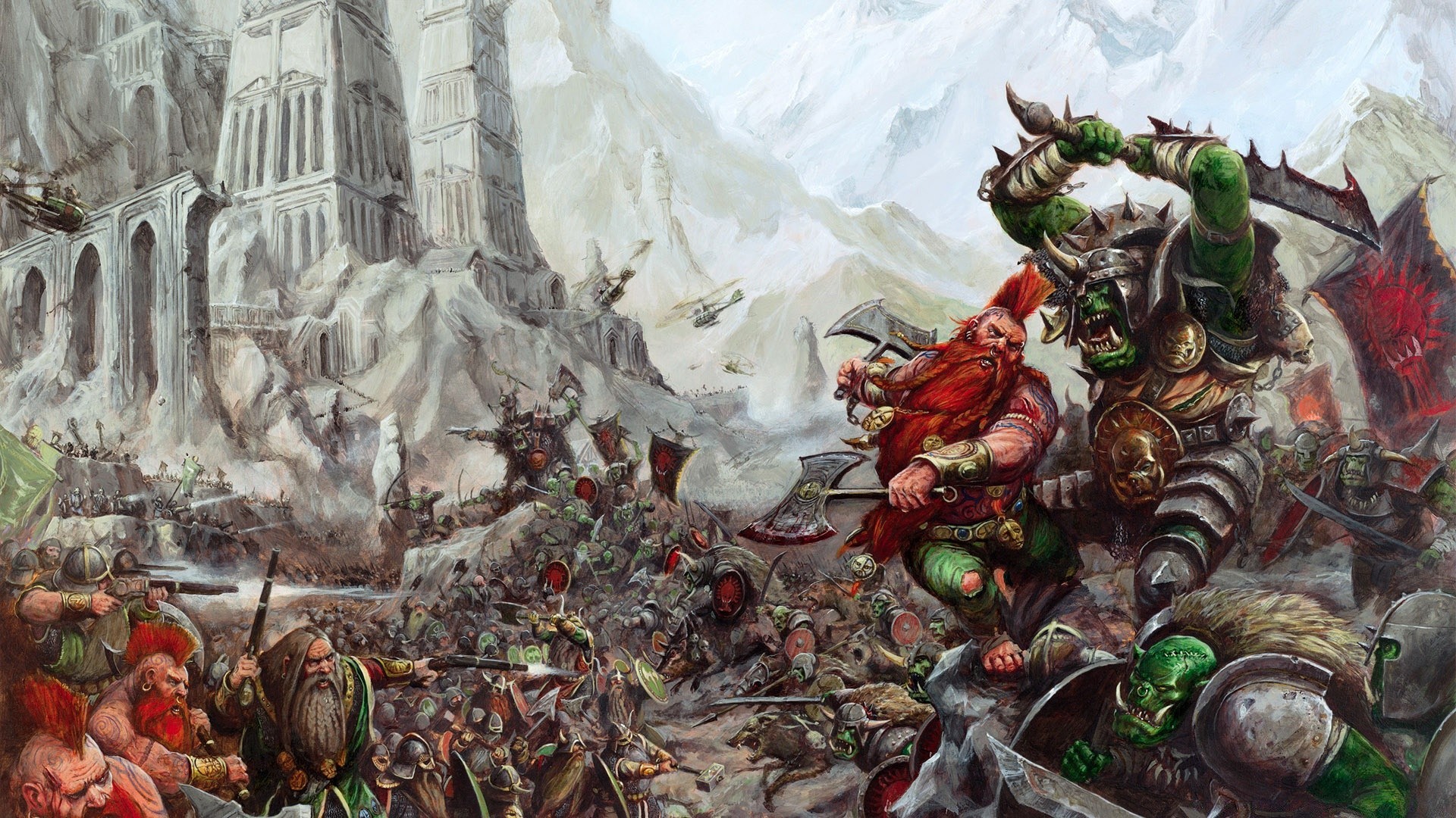 warhammer arte naturaleza pintura