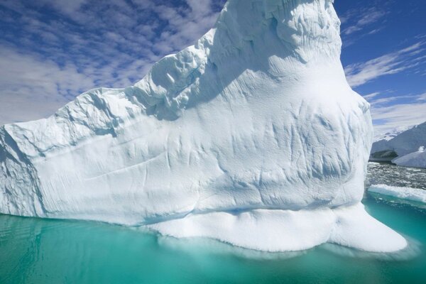 Snow glacier iceberg water