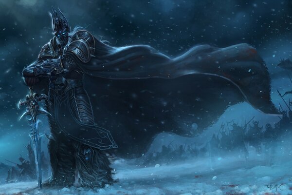 Imagen sombría del juego world of warcraft