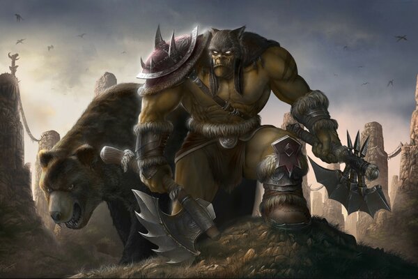 Une image sombre du jeu world of warcraft