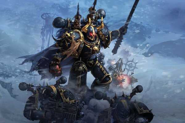 Epicka scena z gry Warhammer