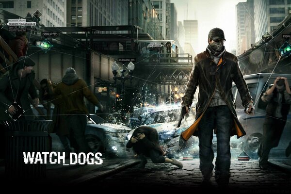 Watch_dogs Mann mit schwarzer Mütze