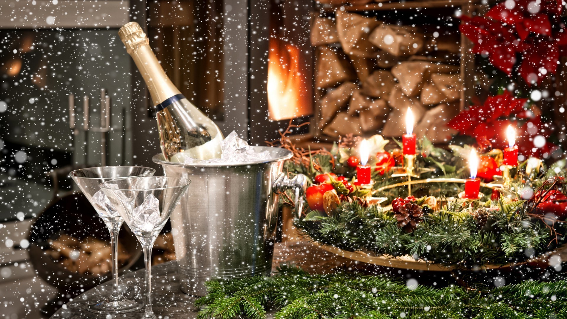 neujahr urlaub weihnachten party champagner wein eva glas trinken winter gold alkohol dekoration urlaub traditionell sekt