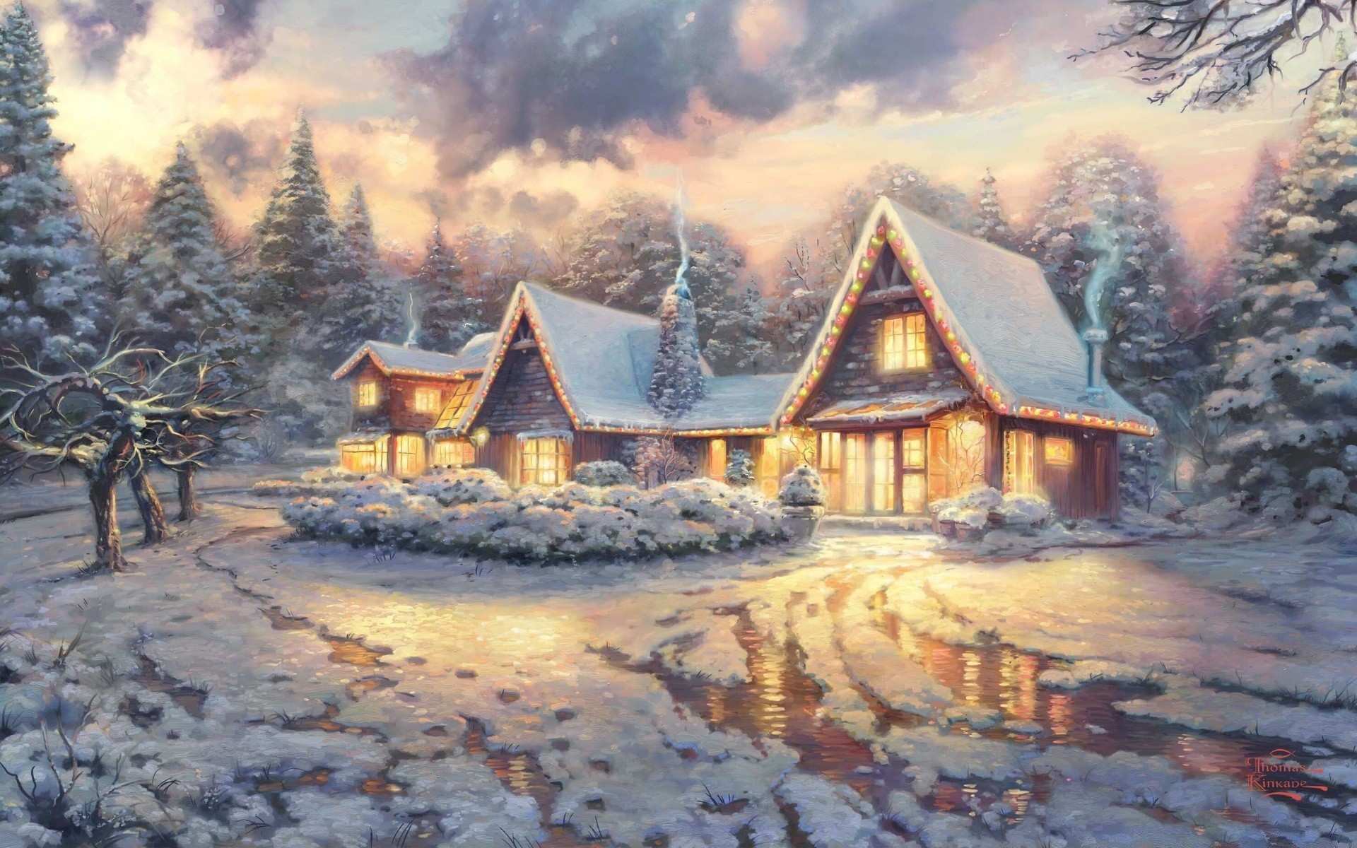 christmas snow house wood outdoors winter travel building hut home architecture sky traditional landscape tree nature bungalow dawn mountain