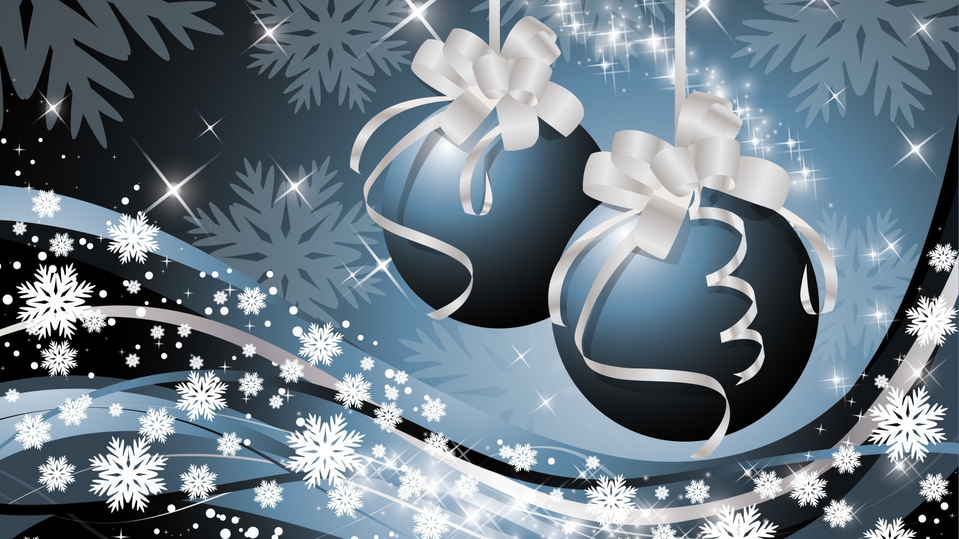 new year christmas winter snowflake merry snow celebration illustration decoration shining ball eve season desktop sphere frost design greeting card bright