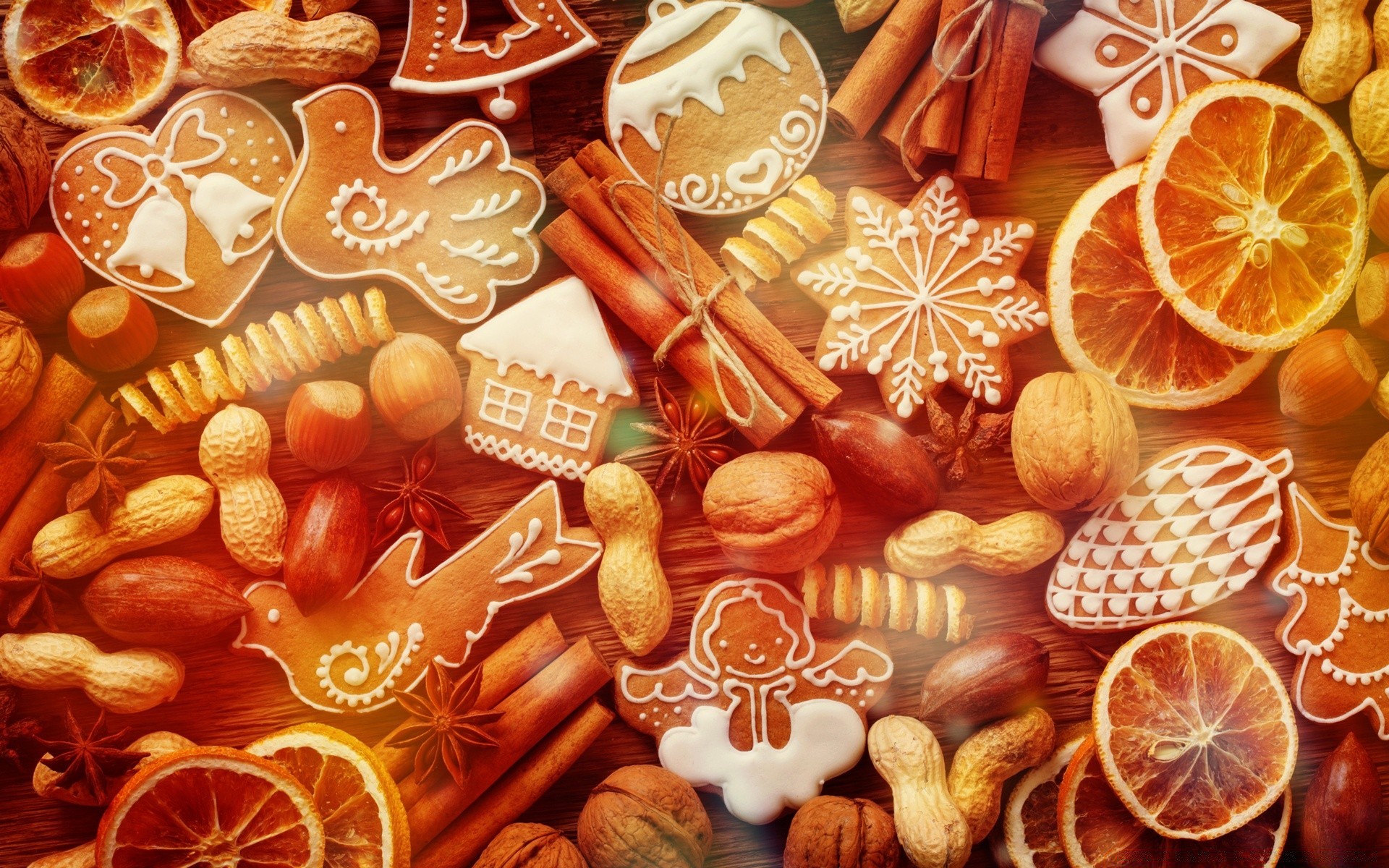 christmas food desktop cinnamon decoration sweet confection gingerbread