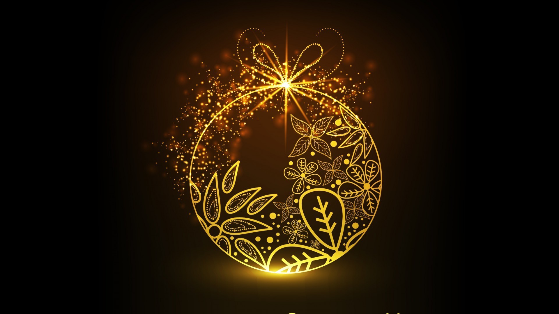 new year christmas bright design decoration desktop illustration winter abstract gold celebration shining