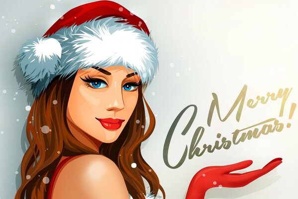 Mulher de Natal sexy em glamour