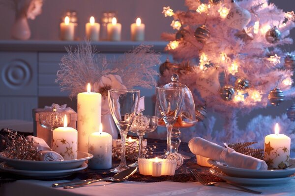 Christmas photo of jewelry with candles