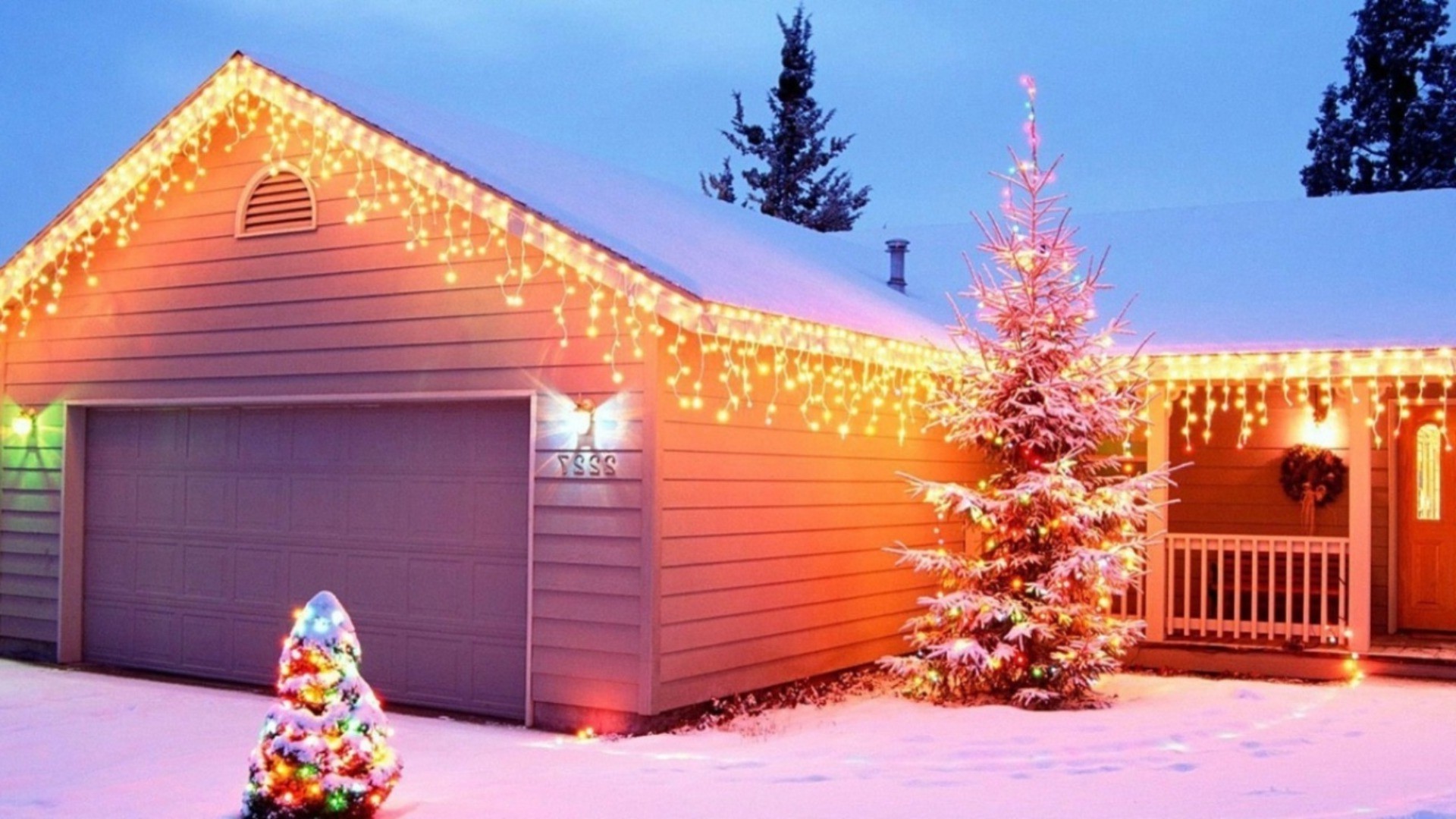 ano novo ao ar livre arquitetura madeira casa tradicional viagens inverno árvore natal neve