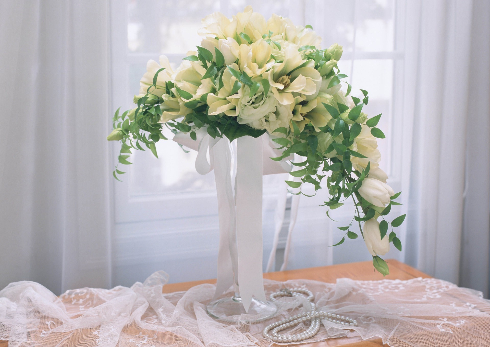 a bouquet of flowers wedding bouquet indoors vase flower romance bride family love decoration leaf table