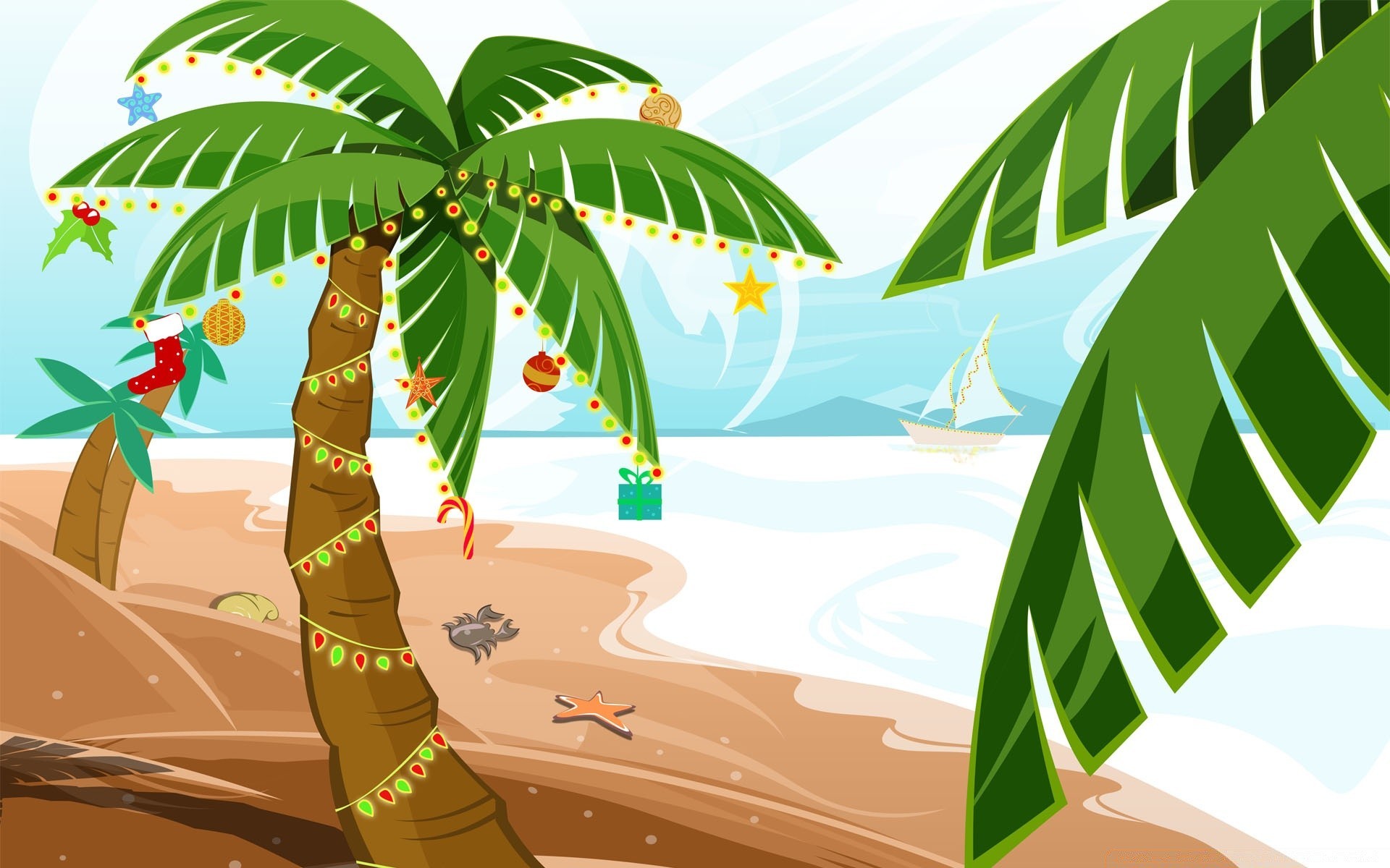 christmas travel tropical summer outdoors tree nature beach leaf sky vacation