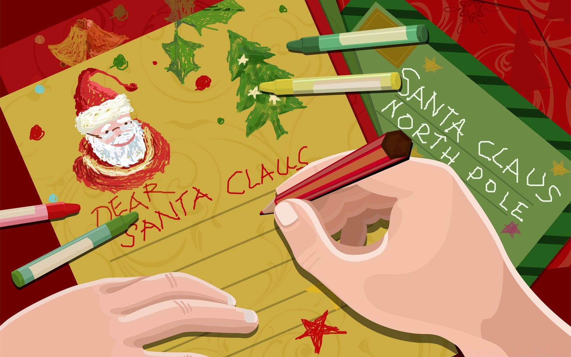 natale cibo illustrazione arte