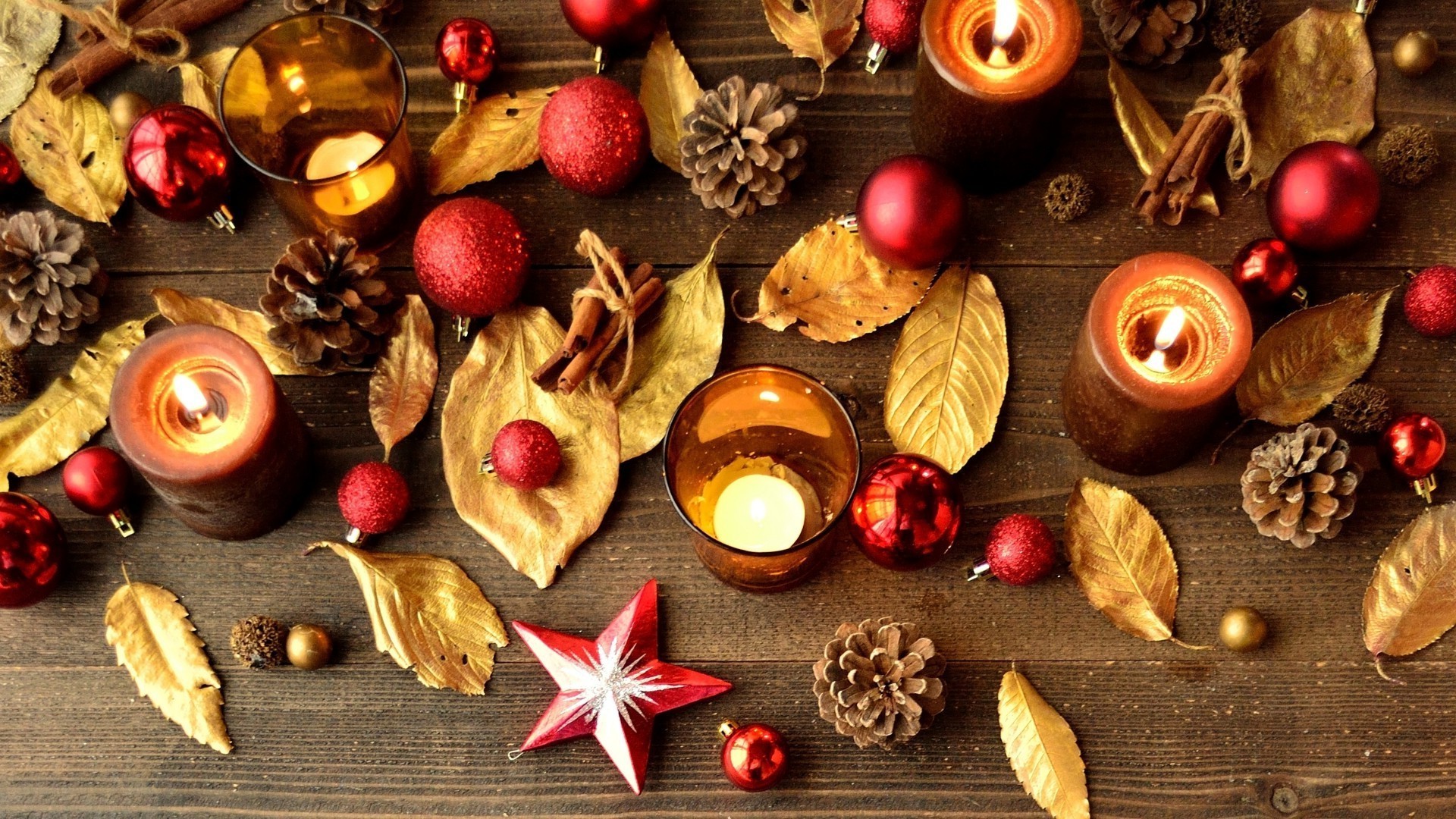 new year christmas decoration winter cinnamon desktop advent celebration season candle gold traditional cone wood