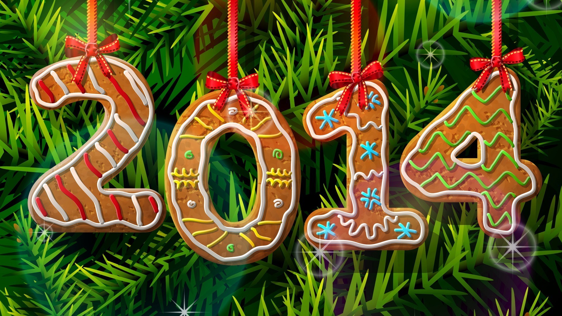 ano novo decoração natal feriado temporada tradicional desktop árvore inverno projeto brilhante padrão pinho cor suspensão fio presente cartão brilha arte