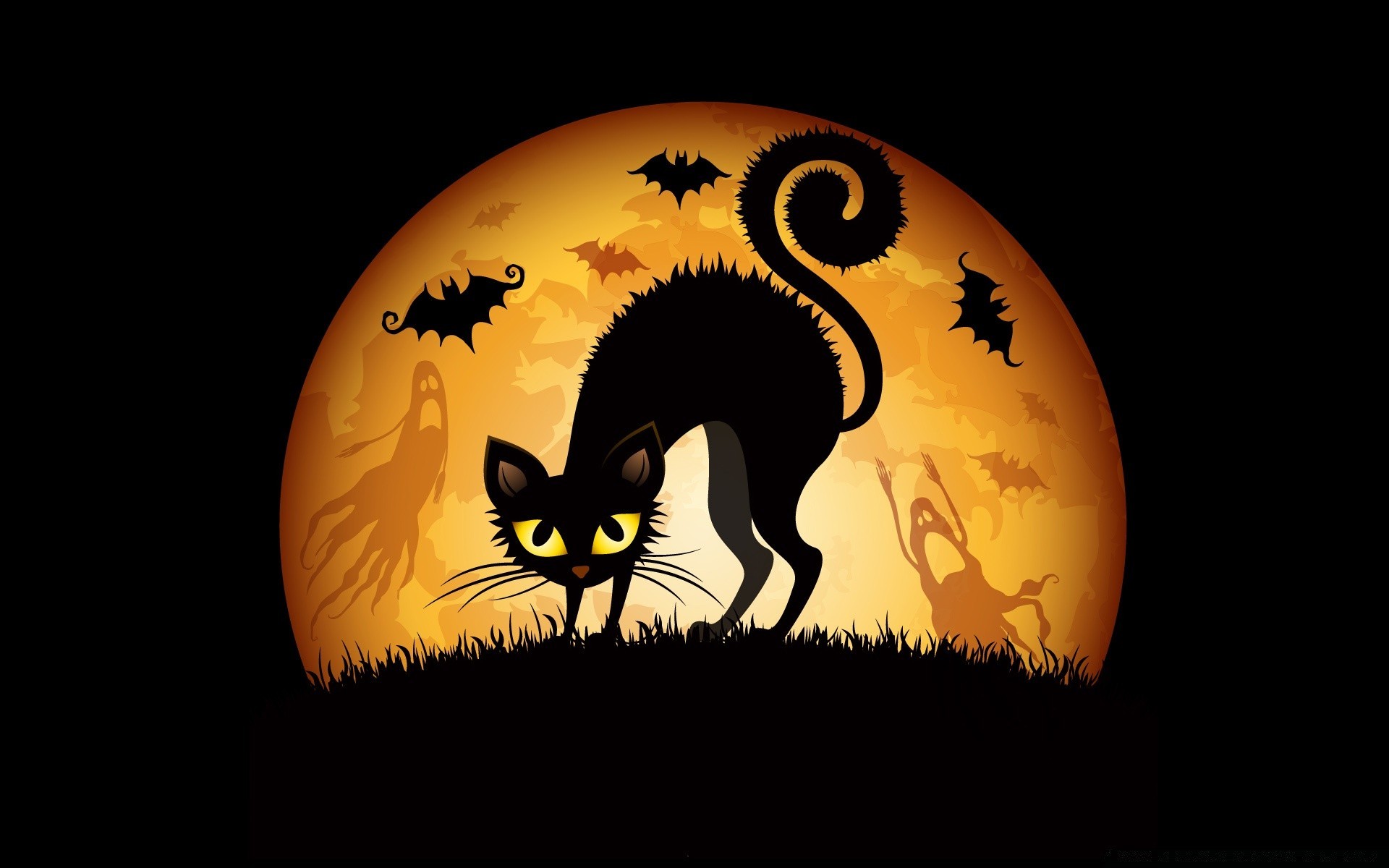 halloween moon animal illustration nature eerie vicious